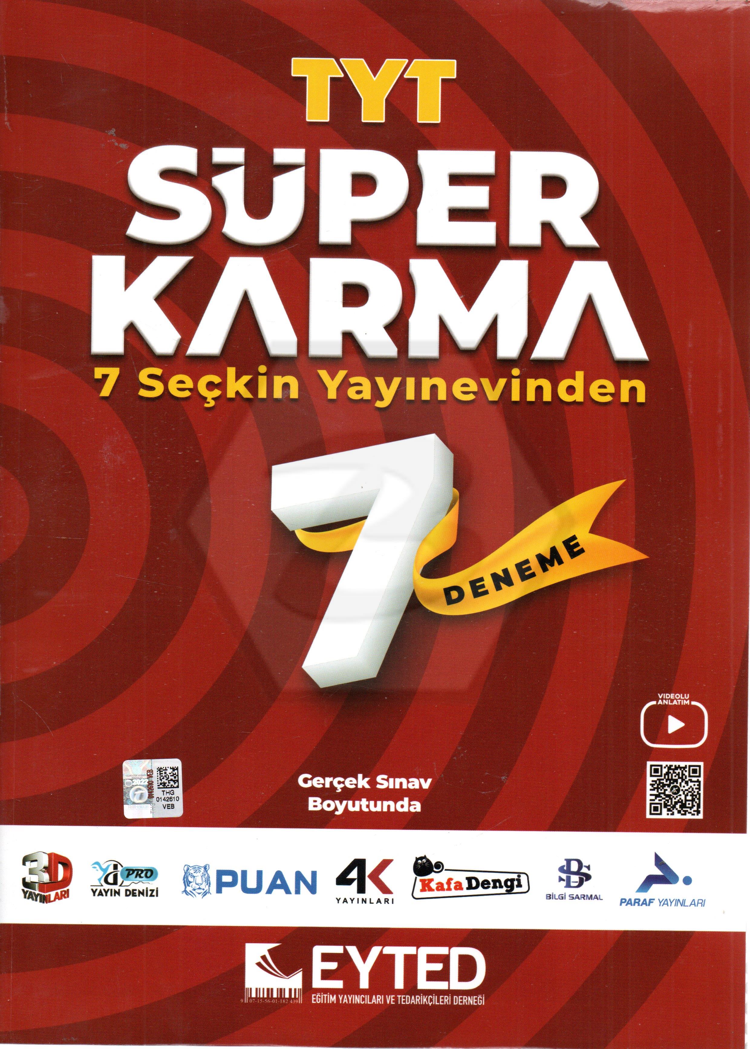TYT Süper Karma 7 Yayın 7 Deneme Sınavı