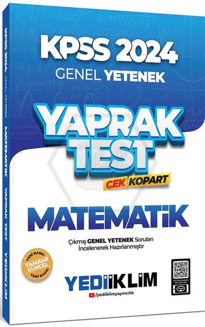 2024 KPSS Genel Yetenek Matematik Çek Kopart Yaprak Test