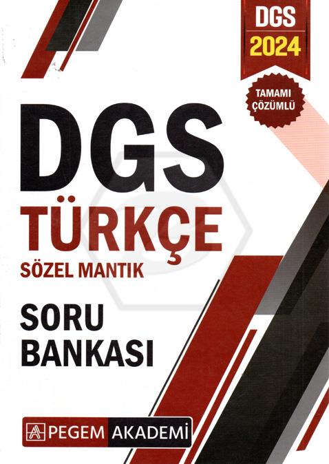 2024 DGS Türkçe Sözel Mantık Tamamı Çözümlü Soru Bankası
