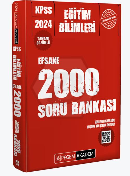 2024 KPSS Eğitim Bilimleri EFSANE 2000 Soru Bankası