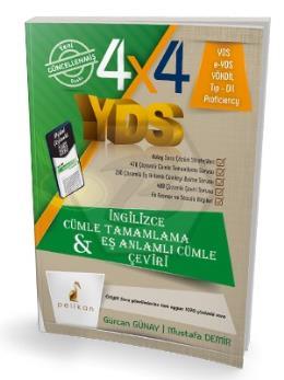 4x4 YDS Seti 1. Kitap Cümle Tamamlama, Çeviri ve Eş Anlamlı Cümle