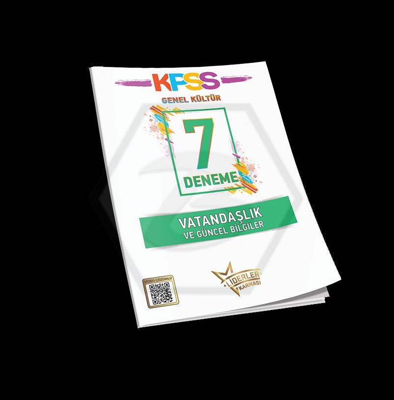2026 KPSS Vatandaşlık ve Güncel Bilgiler 7 Deneme Çözümlü