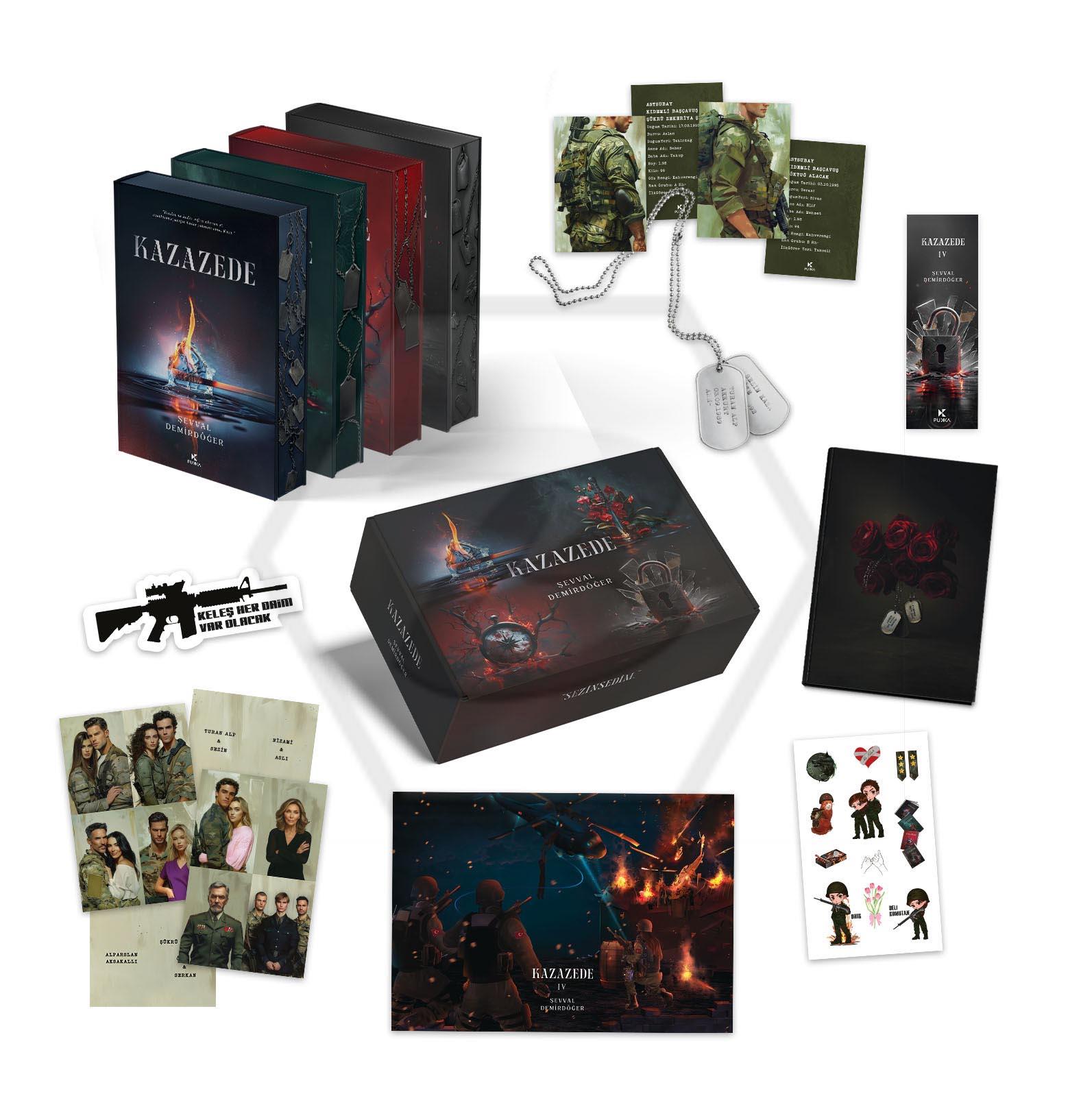 Kazazede (4 Kitap Yan Boyamalı Kutulu)