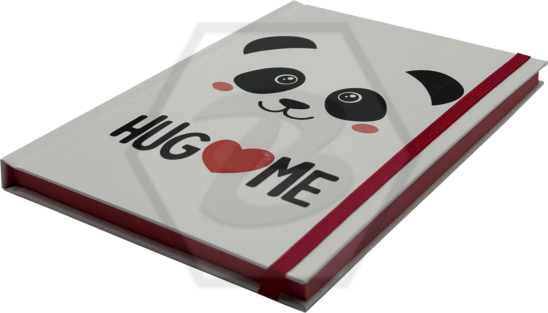 Hug Me Panda Çizgisiz Defter