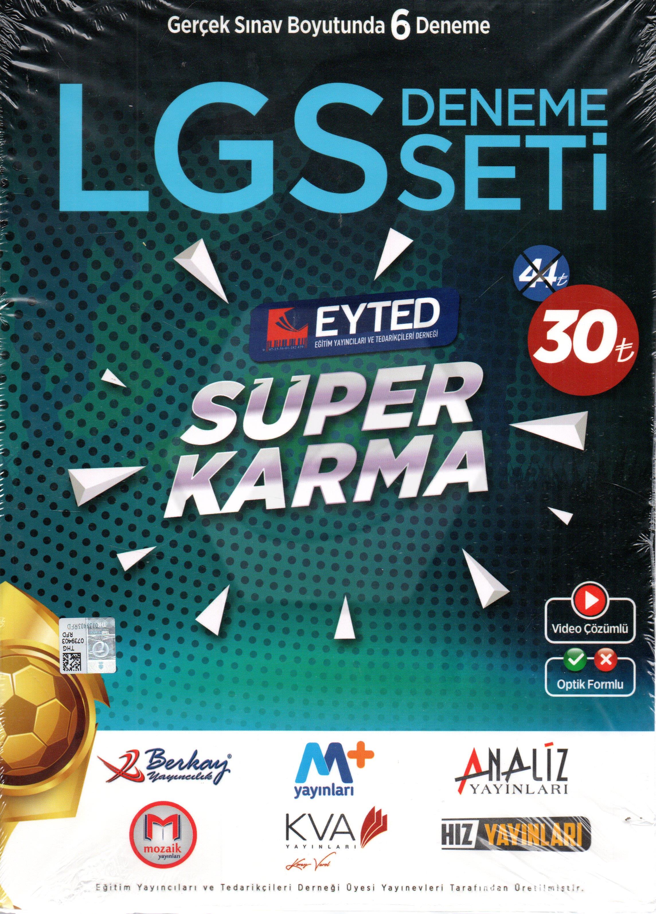 LGS Süper Karma 6 Yayın 6 Deneme Sınavı