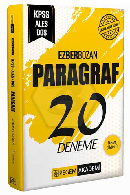 KPSS-ALES-DGS Ezberbozan Paragraf 20 Deneme