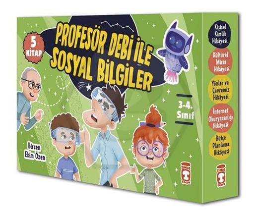 Profesör Debi İle Sosyal Bilgiler Seti (5 Kitap)