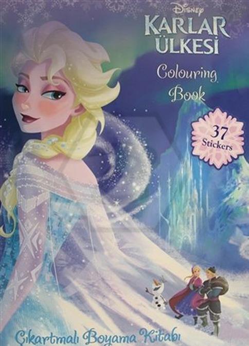 Frozen Coloring Book Çıkartmalı Boyama Kitabı 37 Stickers