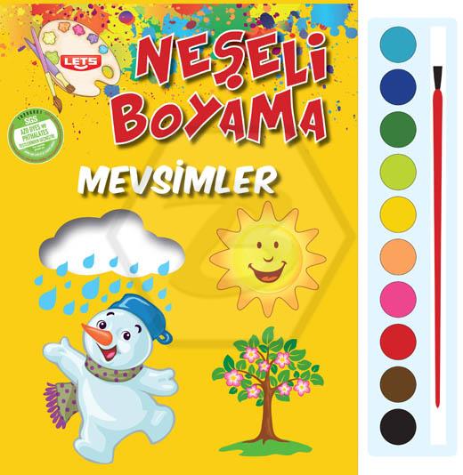 Neşeli Boyama - Mevsimler - (Suluboyalı)