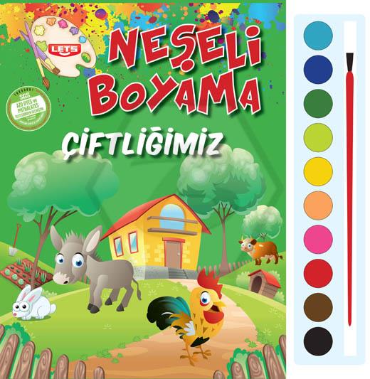 Neşeli Boyama - Çiftliğimiz - (Suluboyalı)