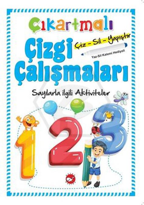 Çıkartmalı Çizgi Çalışmaları-Sayılarla İlgili Aktiviteler