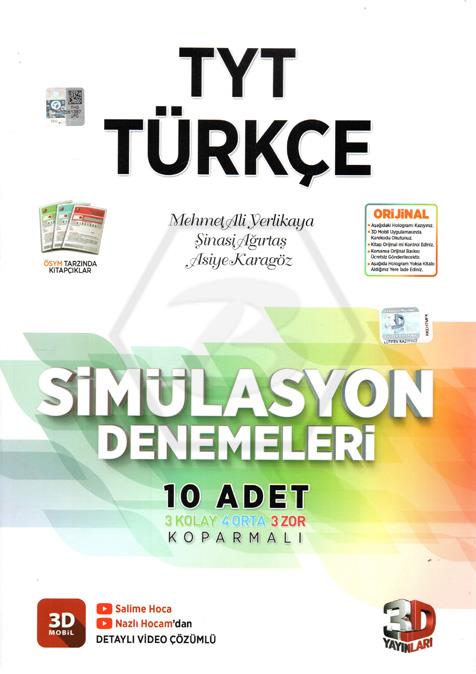 TYT Simülasyon Türkçe Tamamı Video Çözümlü 10 Deneme  
