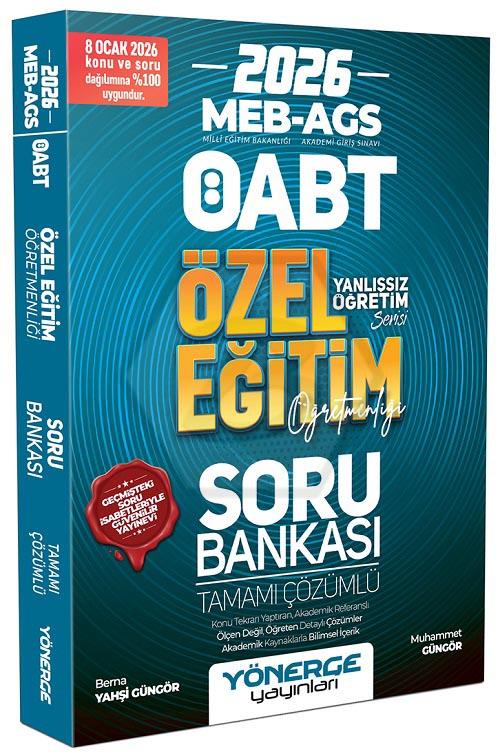 2026 ÖABT MEB-AGS Özel Eğitim Öğretmenliği Soru Bankası Çözümlü