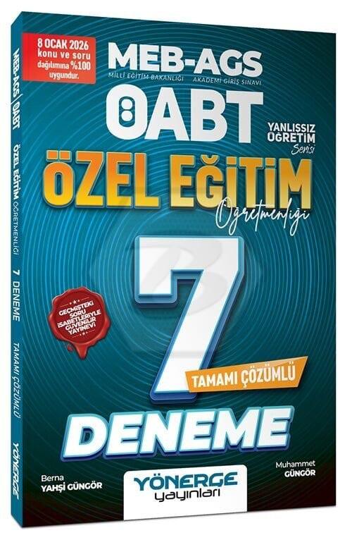 2026 ÖABT MEB-AGS Özel Eğitim Öğretmenliği 7 Deneme Çözümlü
