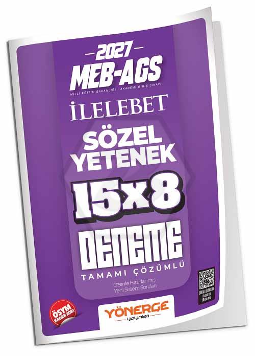 2027 MEB-AGS Sözel Yetenek İLELEBET 15x8 Deneme Çözümlü