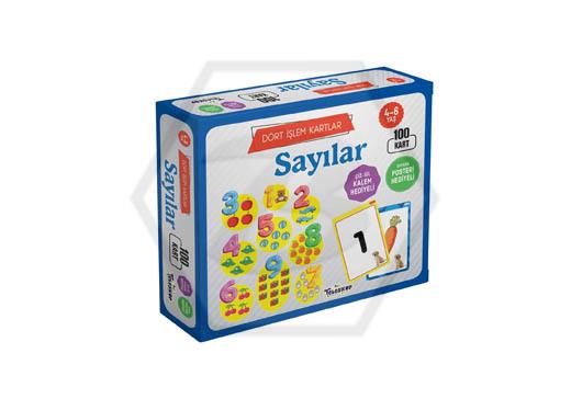 Dört İşlem Kartlar-Sayılar -4-6 Yaş