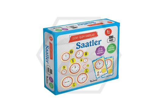 Dört İşlem Kartlar-Saatler -6 Yaş