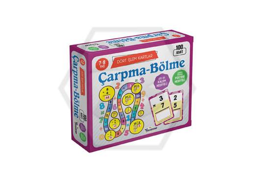 Dört İşlem Kartlar-Çarpma-Bölme -7-8 Yaş