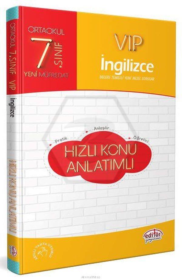 7.Sınıf Vıp İngilizce Hızlı Konu Anlatımlı