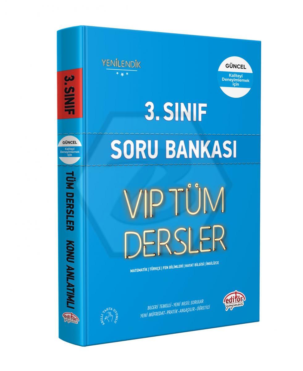 3.Sınıf VIP Tüm Dersler Soru Bankası Mavi Kitap