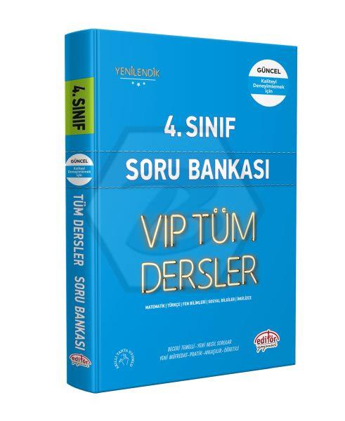 4.Sınıf VIP Tüm Dersler Soru Bankası Mavi Kitap