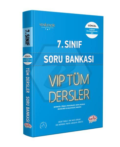 7.Sınıf VIP Tüm Dersler Soru Bankası Mavi Kitap