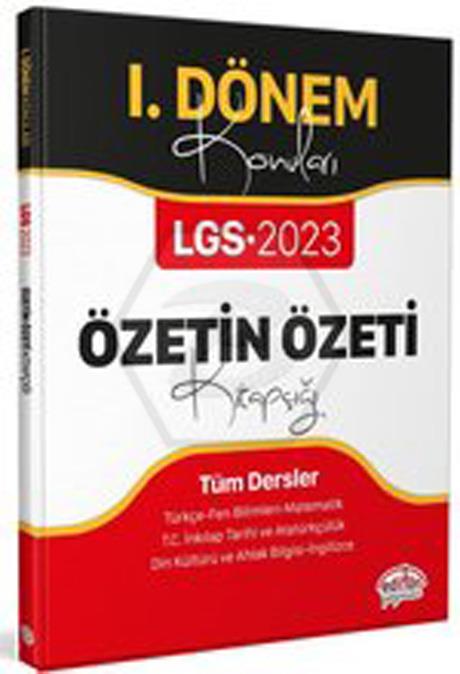 8.Sınıf LGS Tüm Dersler 1. Dönem Özetin Özeti Kitapçığı