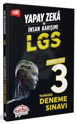 Yapay Zeka ve İnsan Karışımı LGS Tamamı Çözümlü 3 Fasikül Deneme