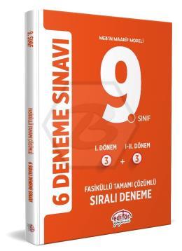 9. Sınıf (3+3) Fasiküllü Tamamı Çözümlü 6 Deneme Sınavı