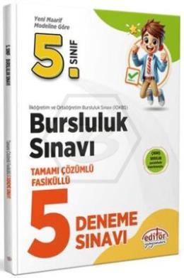 5. Sınıf Bursluluk Sınavı Tamamı Çözümlü 5 Deneme Sınavı