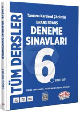 6.Sınıf Tüm Dersler Branş Branş Tamamı Çözümlü Deneme Sınavları