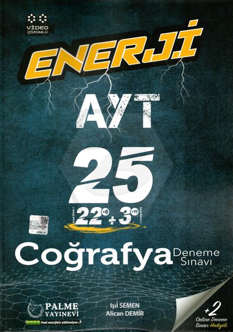 AYT Coğrafya Enerji 25 Deneme Sınavı