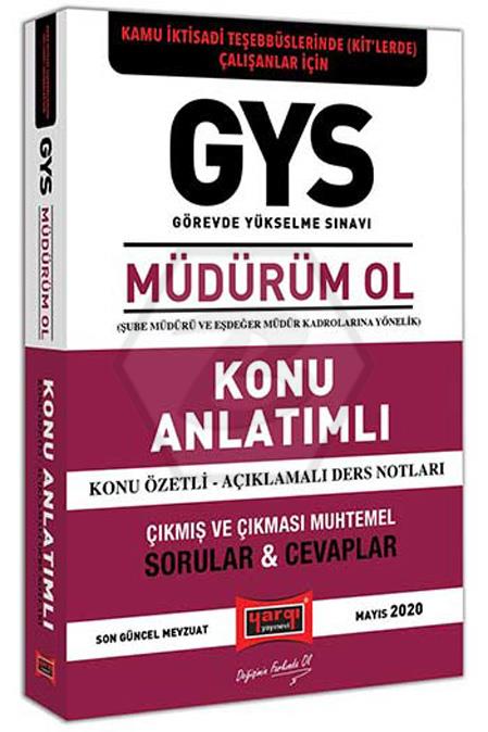 GYS Kamu İktisadi Teşebbüslerinde Çalışanlar İçin MÜDÜRÜM OL Konu Anlatımlı