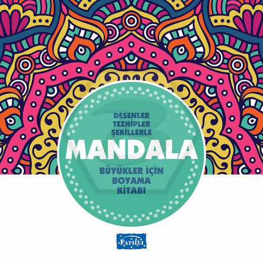Mandala - Büyükler İçin Boyama Kitabı - Turkuaz