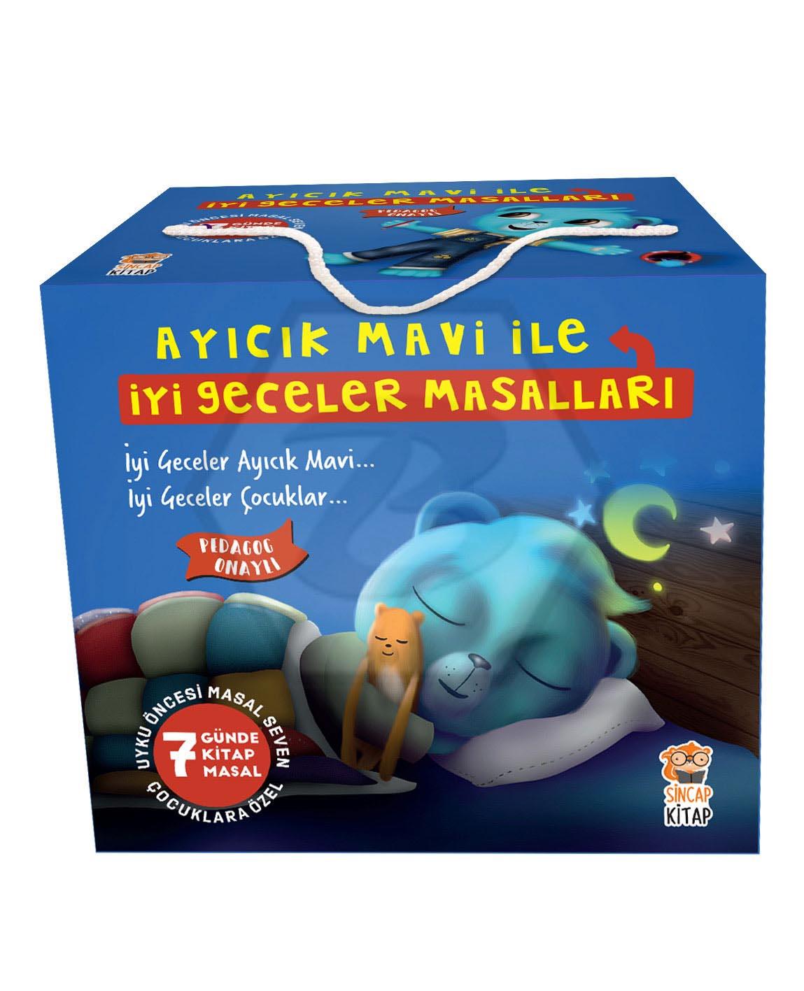 Ayıcık Mavi İle İyi Geceler Masalları Set (7 Kitap)