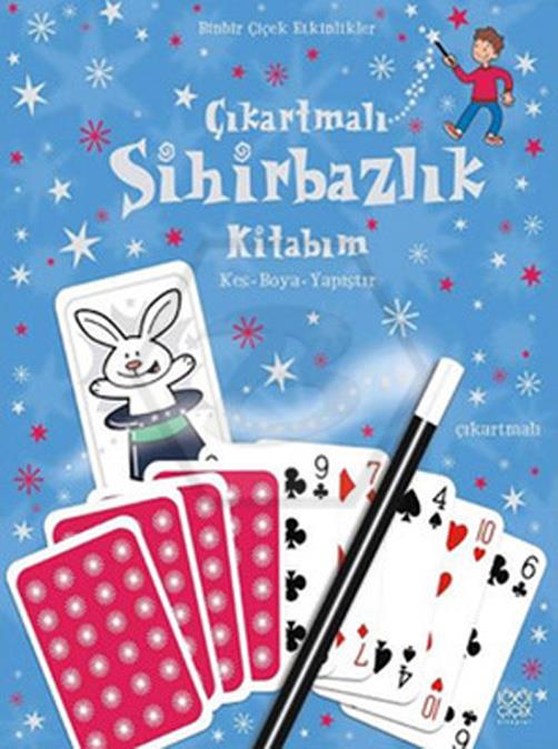 Çıkartmalı Sihirbazlık Kitabım - Kes Boya- Yapıştır