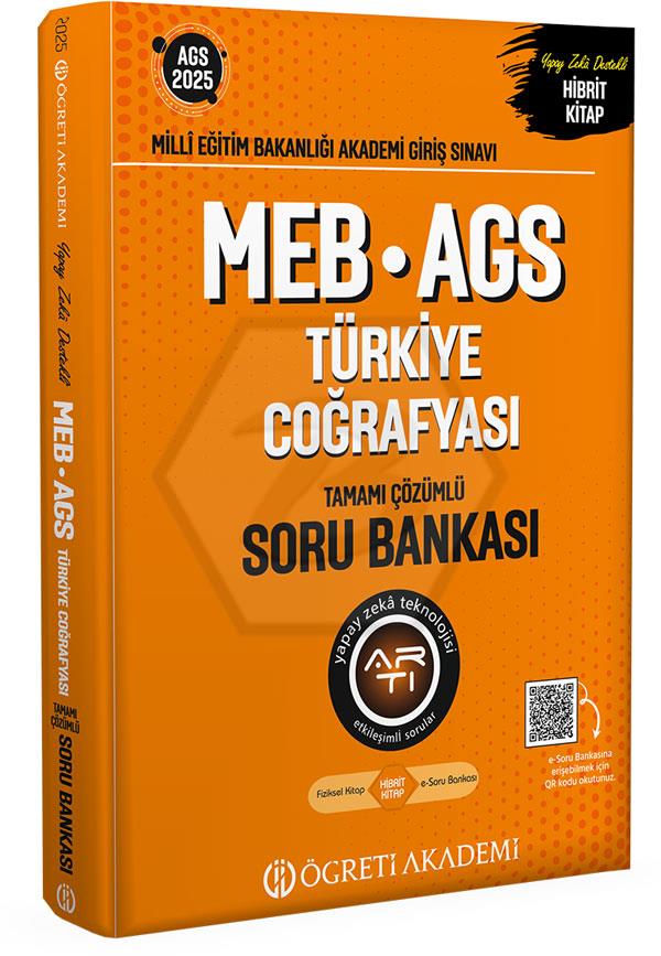 2025 MEB-AGS Soru Bankası Tamamı Çözümlü Türkiye Coğrafyası