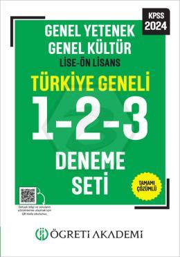 2024 KPSS Genel Yetenek Genel Kültür Lise-Ön Lisans Tamamı Çözümlü Türkiye Geneli 1-2-3 (3 lü Deneme Seti)