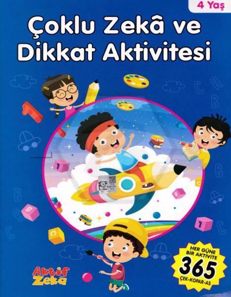 Çoklu Zeka Ve Dikkat Aktivitesi - Mavi Kitap -4 Yaş