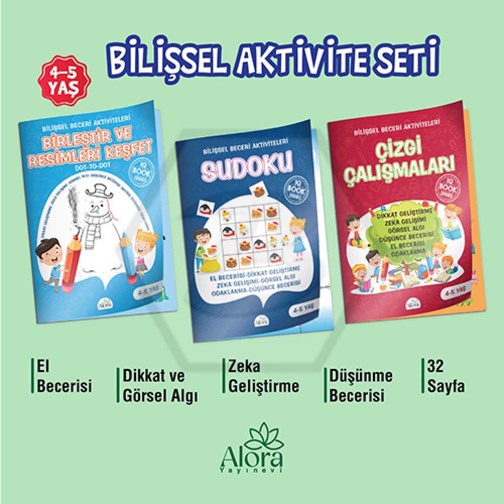 Çizgi Çalışması Aktivite Seti  (45 Yaş)