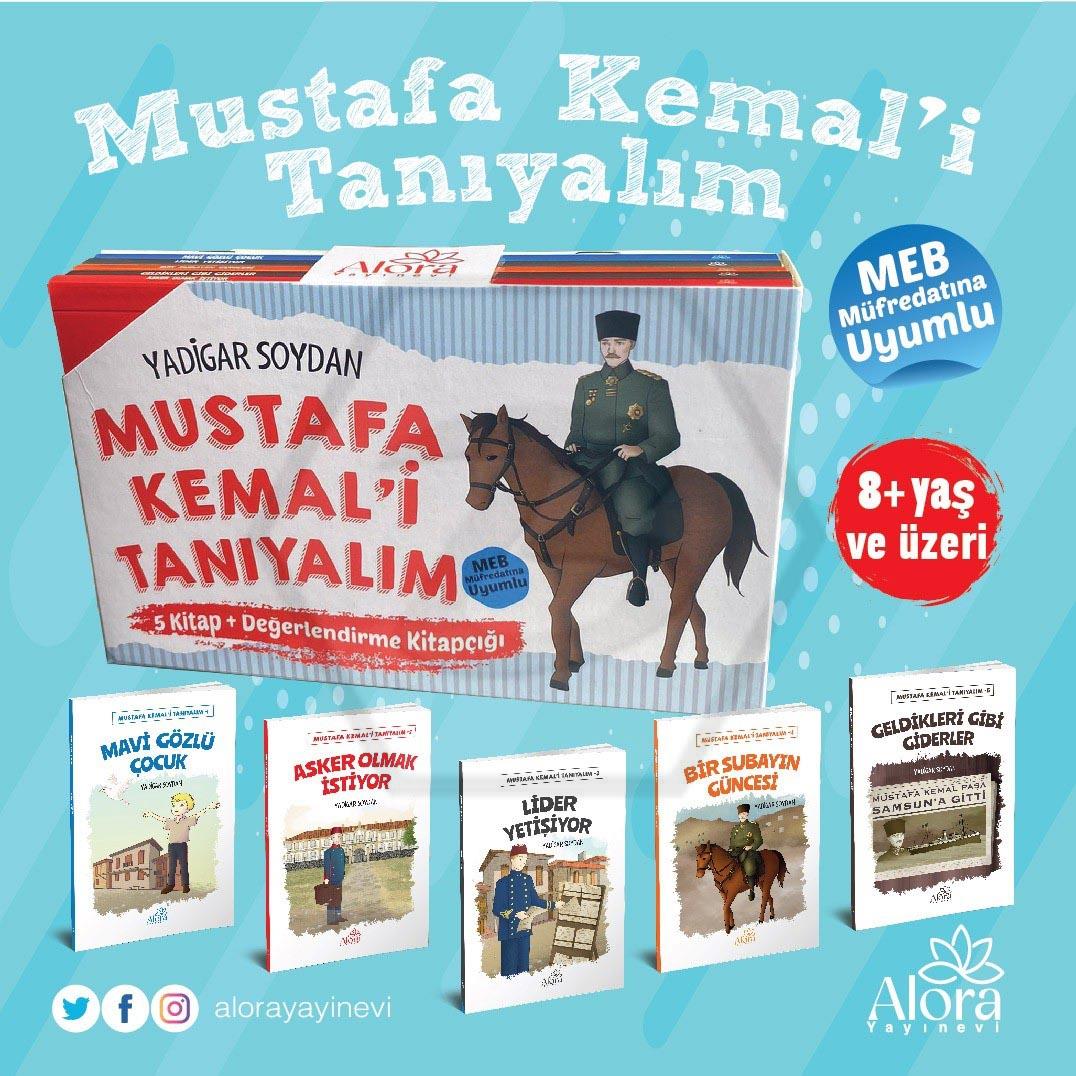 Atatürk Mustafa Kemali Tanıyalım (8+ yaş) Renkli 5 kitap - Değerlendirme kitabı