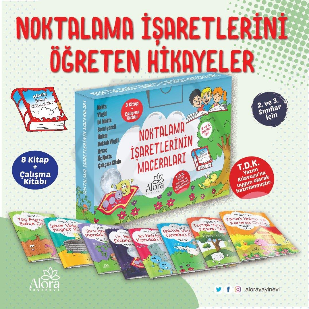 Noktalama İşaretlerini Öğreten Hikayeler (Renli 9 Kitap)