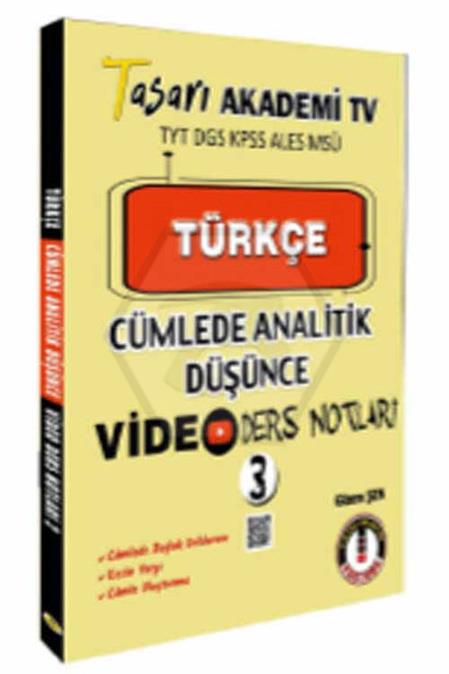 TYT-DGS-KPSS-ALES-MSÜ Türkçe Cümlede Analitik Video Ders Notları-3