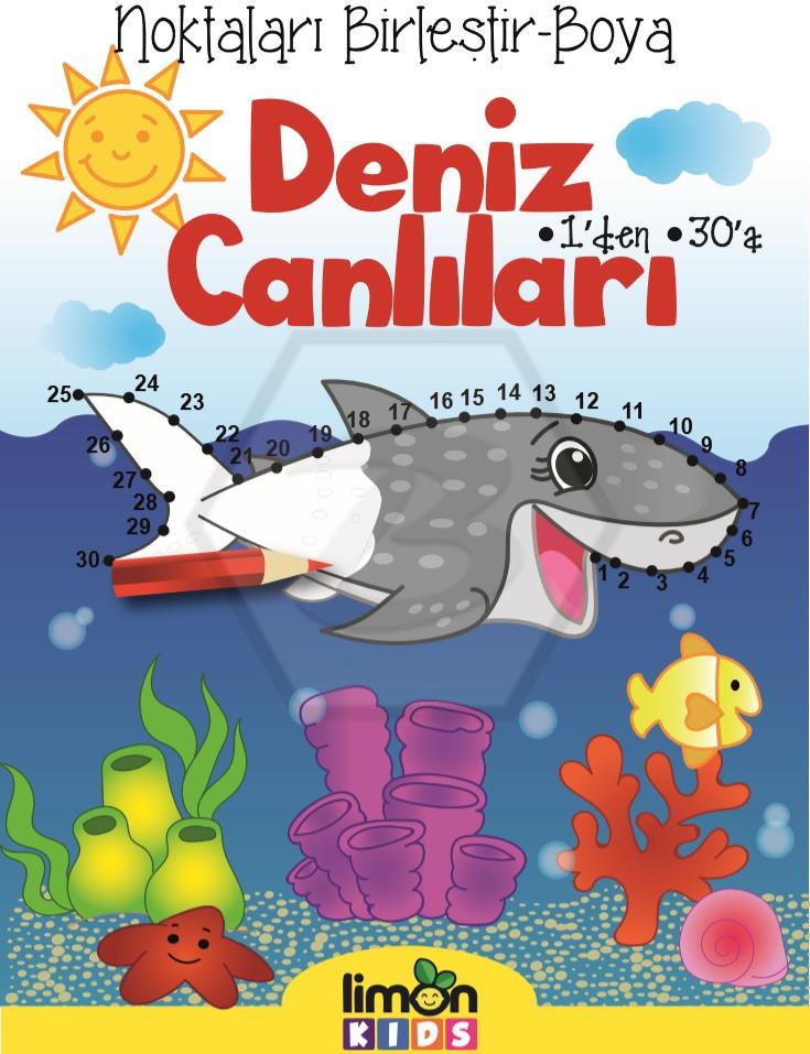 Deniz Canlıları - Noktaları Birleştir - Boya