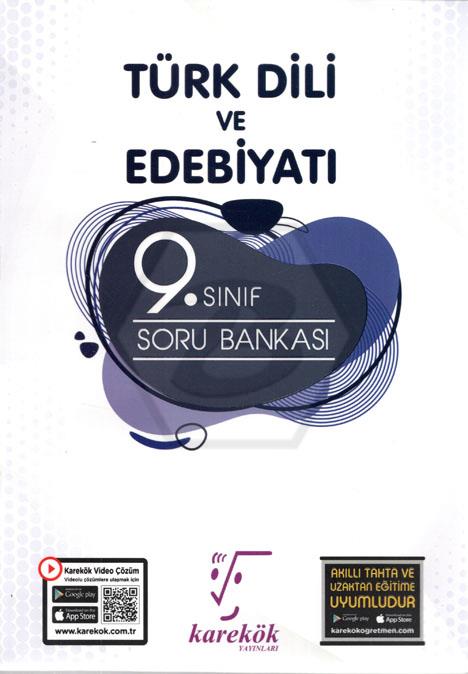 9. Sınıf Türk Dili ve Edebiyatı Soru Bankası Karekök Yayınları