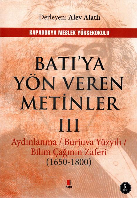 Batıya Yön Veren Metinler III