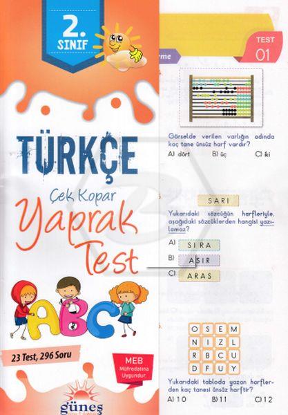 2.Sınıf Türkçe Yaprak Test