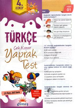  4.Sınıf Türkçe Yaprak Test
