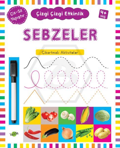 Sebzeler +4 Yaş Çizgi Çizgi Etkinlik