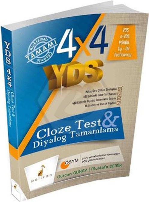 4x4 YDS Seti 3. Kitap Cloze Test. Diyalog Tamamlama